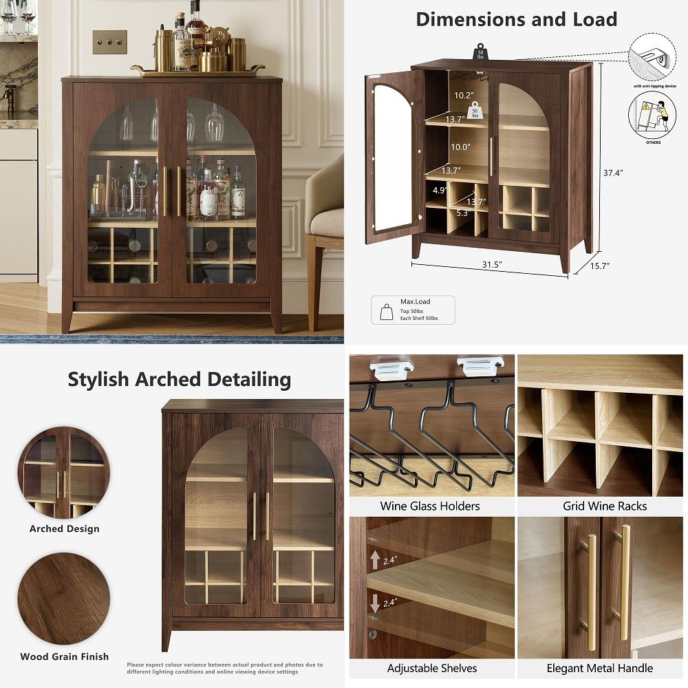 Glass Cabinet Display - Armoire de rangement haute, armoires de