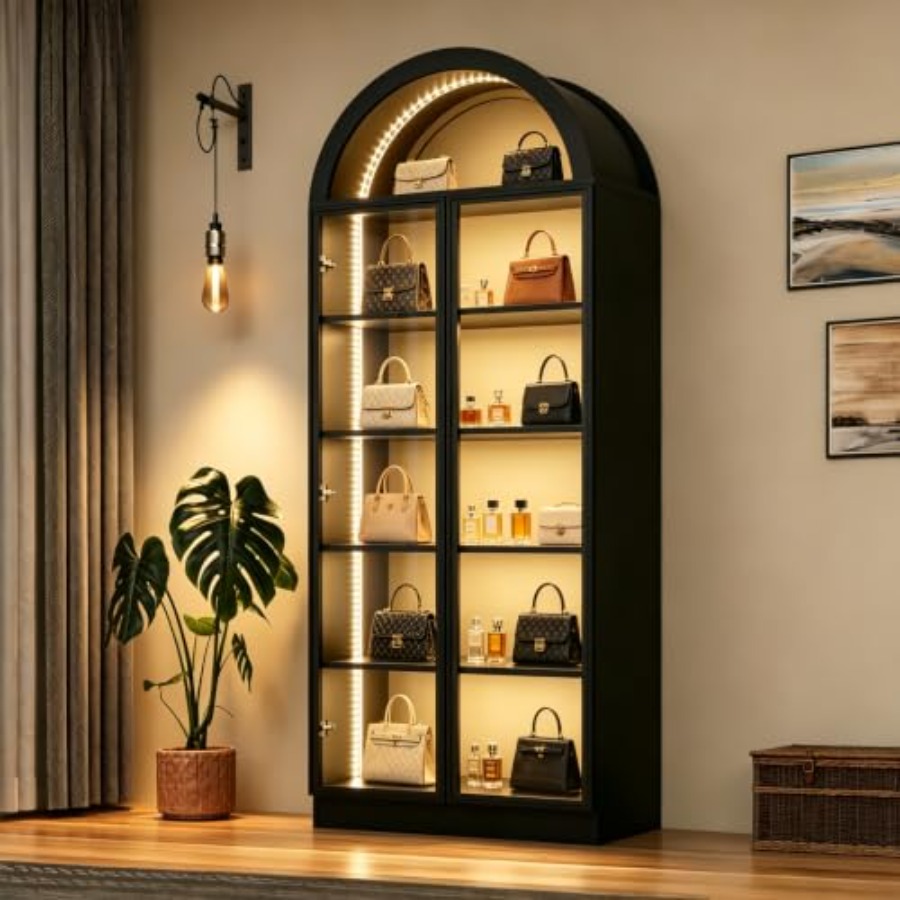 Glass Cabinet Display - Vitrine d'exposition pour salon ou bureau,