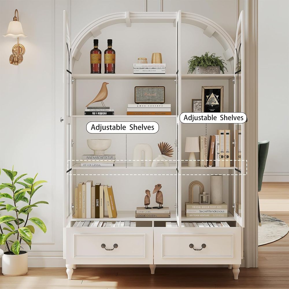 Armoire de cuisine arquée de 7 - Glass Cabinet Display avis et prix