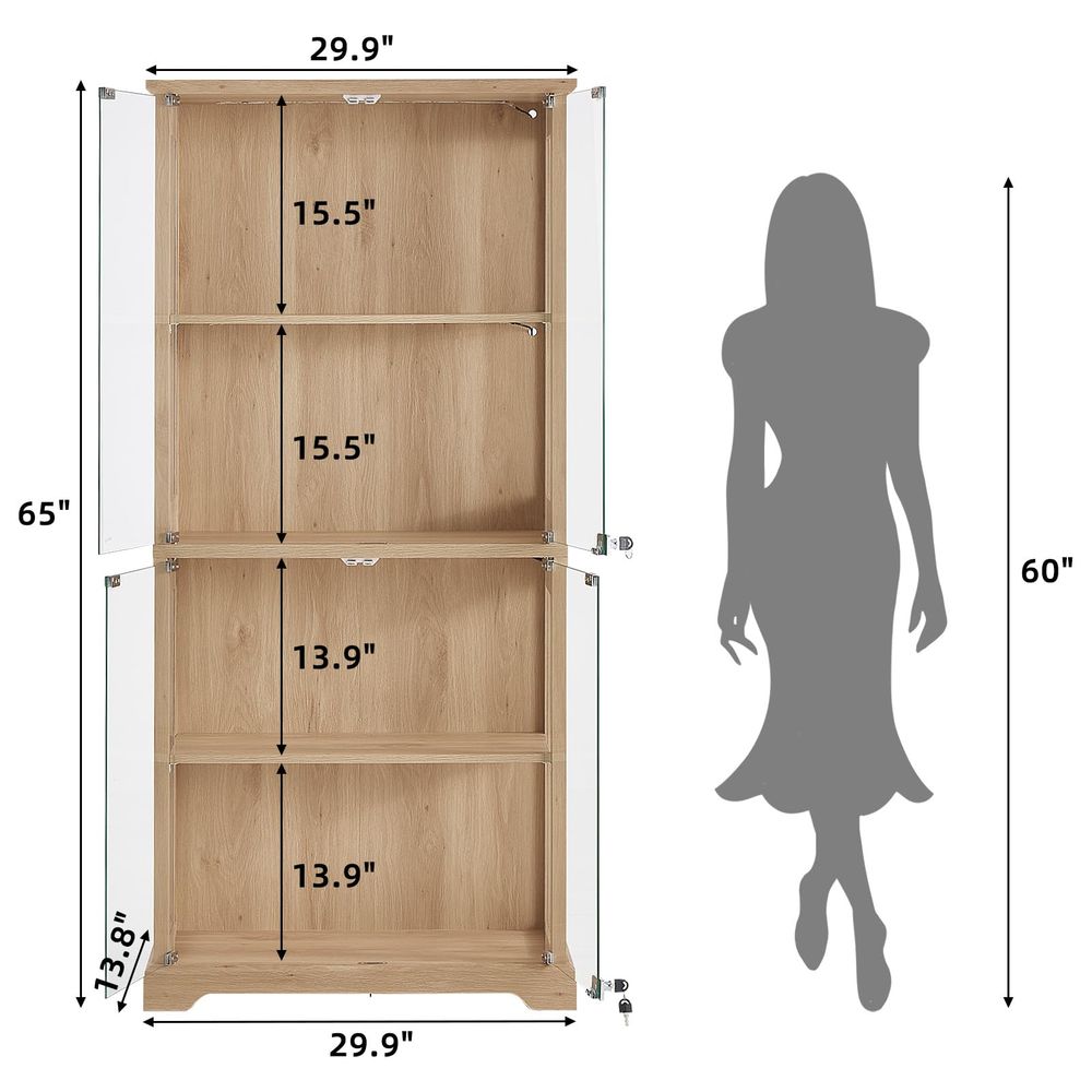 Vitrine en verre style farmhou - Glass Cabinet Display avis et prix